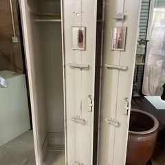 鍵付き2人用ロッカー　中古品　業務用ロッカーの画像
