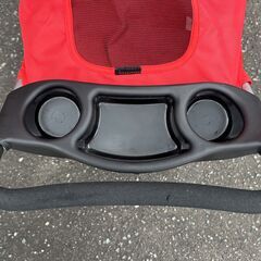 美品！四輪 ペットカート レッド 73cm × 46cm ペットベビーカー の画像