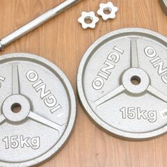 ダンベル+バーベルセット 合計125kg/オマケ付き/エクササイズ・ダイエット・トレーニングの画像