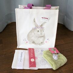 【新品・未使用】うさぎのミニトート＆ハンカチ