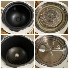 【美品】T-fal ティファール 電気圧力鍋 ラクラクッカー ホワイトの画像