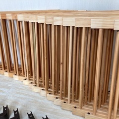 ベビーサークル 木製 16枚セット の画像