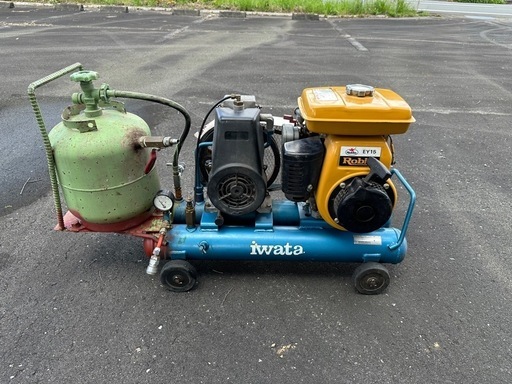 値下げ⭐︎iwata コンプレッサー　追加タンク加工品　価格交渉承ります。