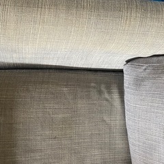 IKEAソファ　グレー　 の画像