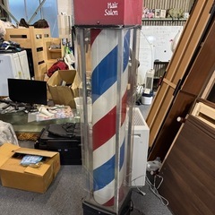 床屋さん サインポール 看板 昭和レトロ 年代物 アンティーク 理髪店