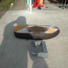 スーパーカブ　ダブルシート　DIY 張り替えベースの画像