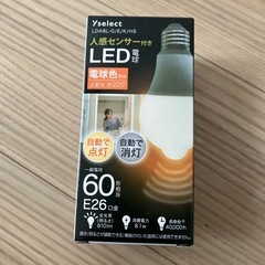 人感センサー付きLED電球の画像