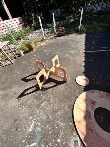 　ハンドメイド　
組み立て式　七輪テーブル
