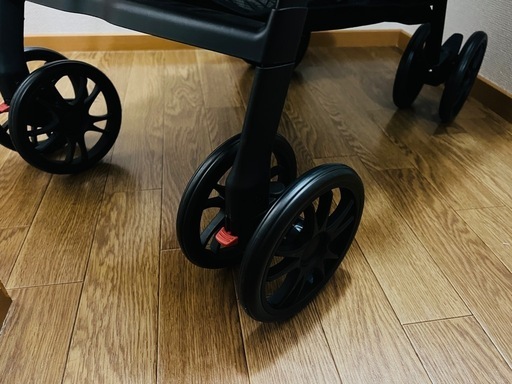 【未使用】おまけ付きSmartAngel A型ベビーカー デ・ヨーネ レジェ ミッキーマウス軽量4.9kg ハイシート54cm 生後1