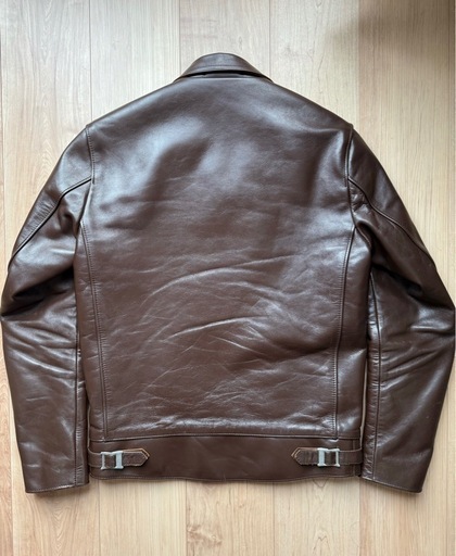 AD-01 38サイズ CENTER-ZIP JACKET Addict Clothes アディクトクローズ ホースハイド 