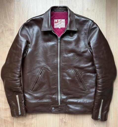 AD-01 38サイズ CENTER-ZIP JACKET Addict Clothes アディクトクローズ ホースハイド