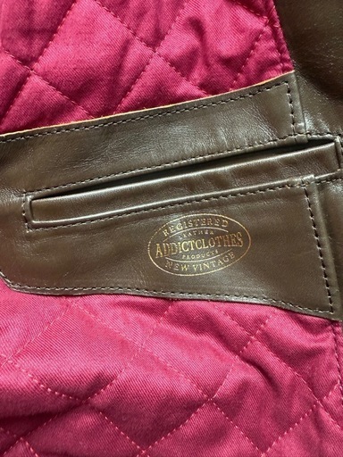 AD-01 38サイズ CENTER-ZIP JACKET Addict Clothes アディクトクローズ ホースハイド 