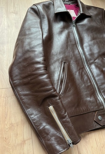 AD-01 38サイズ CENTER-ZIP JACKET Addict Clothes アディクトクローズ ホースハイド 