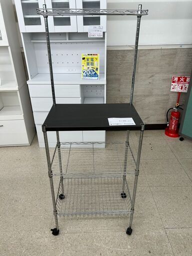★ジモティ割あり★  レンジ台 ダークブラウン H155.2×D39×W59 クリーニング済み TJ8837