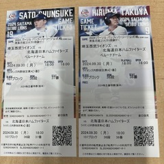 2024年9月30日ベルーナドーム　埼玉西武ライオンズvs北海道...