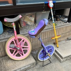 一輪車✖️2台とホッピング　ブリヂストン