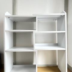 【取引決定済】伸長式オープンラック/白 