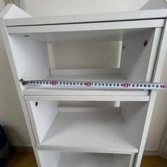 【取引決定済】伸長式オープンラック/白 の画像