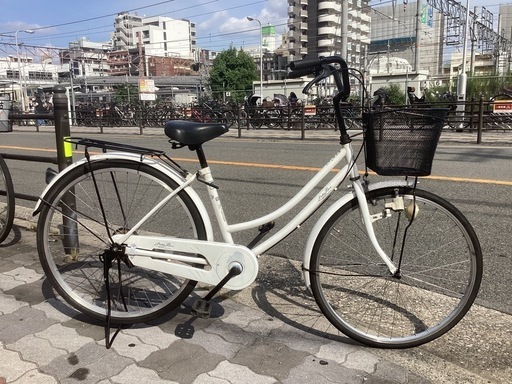 ♪ジモティー特価♪白い２6型中古ファミリーサイクル