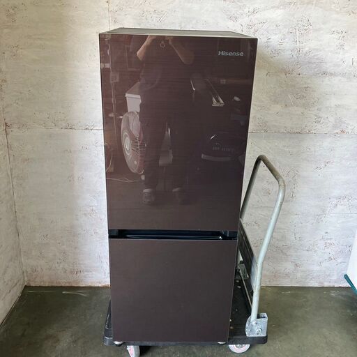 【Hisense】 ハイセンス 2ドア 冷凍冷蔵庫 容量154L 冷凍室46L 冷蔵庫108L HR-G1501 2018年製 J0420