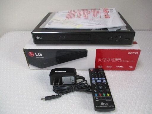 ♪110 プレイヤー LG エルジー Blu-rayディスク DVDプレイヤー BP250 2019年製 通電 動作確認済み 検：ブルーレイ 映像機器 映像 映画