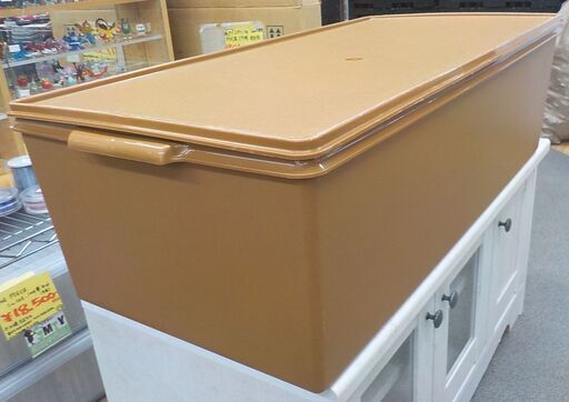 Ⓐ タッパーウェア ディープロング スーパーケース 56L 衣装ケース ブラウン Tupperware 西岡店