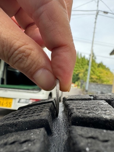 スタッドレスホイールセット　パジェロv98wに履かせてました