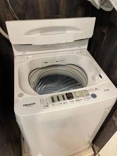 ハイセンス　洗濯機　4.5kg 引き取り限定