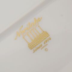 Noritake プレート 幅25×奥14×厚さ2.5cm ホワイト 金彩 金縁 皿 食器 磁器 ノリタケ  札幌市 清田区 平岡の画像