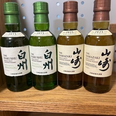 【未開封】ウイスキー　山﨑　白州　180ml シングルモルトウイ...