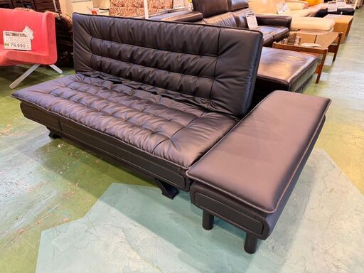 【愛品館八千代店】ニトリ　ソファベッド　Nシールドロック2　スツール付