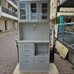 【お買い上げありがとうございました】食器棚 　キッチンボード　 ...