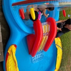 
子供大型遊具🏖️水遊び🤽🏻‍♀️ガーデンプール滑り台🛝シャワー🚿