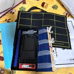 学校用習字筆、墨汁の画像