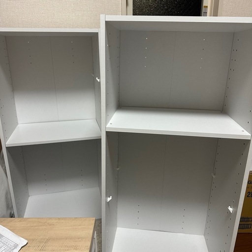 カラーボックス 木製　ニトリ　3段　2セット　本棚　棚
