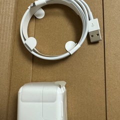 未使用　Apple 純正　充電　アダプター　USB ライトニングケーブルの画像