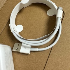 未使用　Apple 純正　充電　アダプター　USB ライトニングケーブルの画像