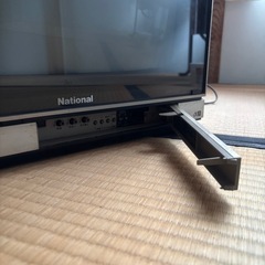 昭和レトロ】ブラウン管テレビNational 1985年製(リモコンあり