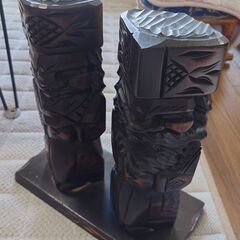 アイヌ　木彫りの置物