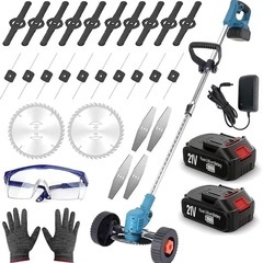新品　電動草刈り器　バッテリー2個付き ハンディ草刈り