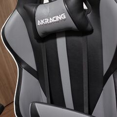 AKRacing ゲーミング座椅子 グレー 灰 極坐(ぎょくざ)V2の画像