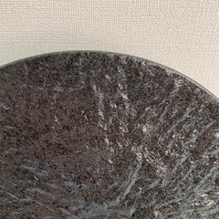 【交渉中】幸四郎窯　　黒結晶　皿　28cm   日本製の画像