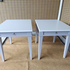 地域・条件により無料配送可　現在2点　木製テーブル 大理石天板 ...