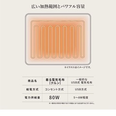 着る電気毛布の画像