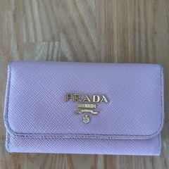 プラダ　キーケース　ピンク　サフィアーノ　PRADA