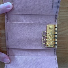 プラダ　キーケース　ピンク　サフィアーノ　PRADAの画像