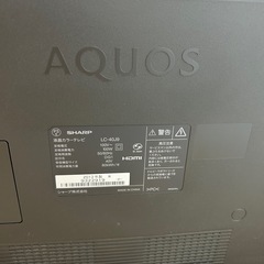 【取引中】SHARP AQUOS 40インチの画像