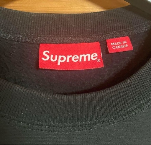 美品　　Supreme Box Logo Crewneck ブラック 18aw