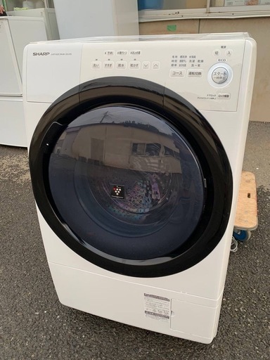 ♦️ SHARPドラム式電気洗濯乾燥機【2020年式】ES-S7E-WR