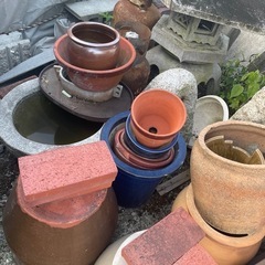 ⭐️（値段相談）庭石　鉢　植木鉢　石臼？⭐️の画像